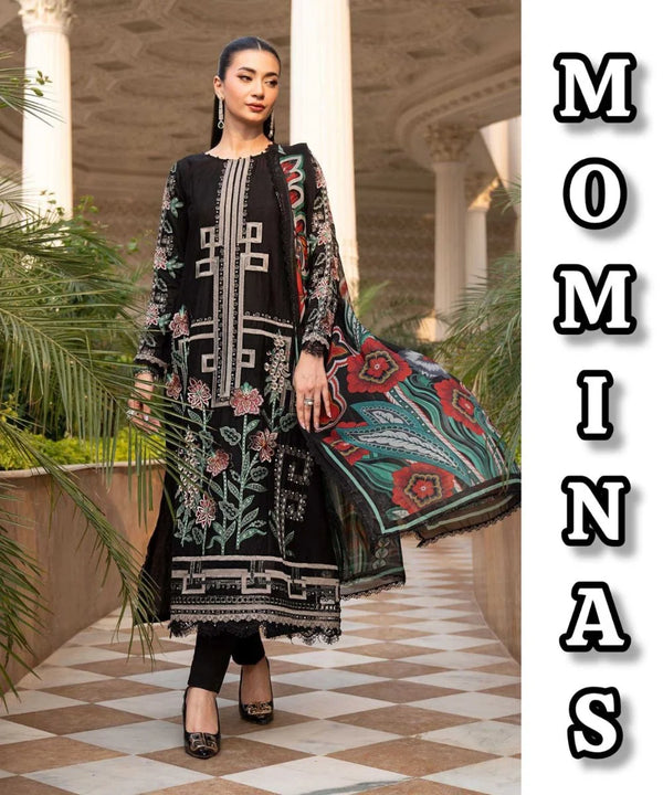 3 Piece Unstitched Embroidered Jacquard Lawn Suit – MC – 022