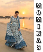 Faiza Saqlain Jehona Kalidar Blue White Heavy Embroidered – MC – 017