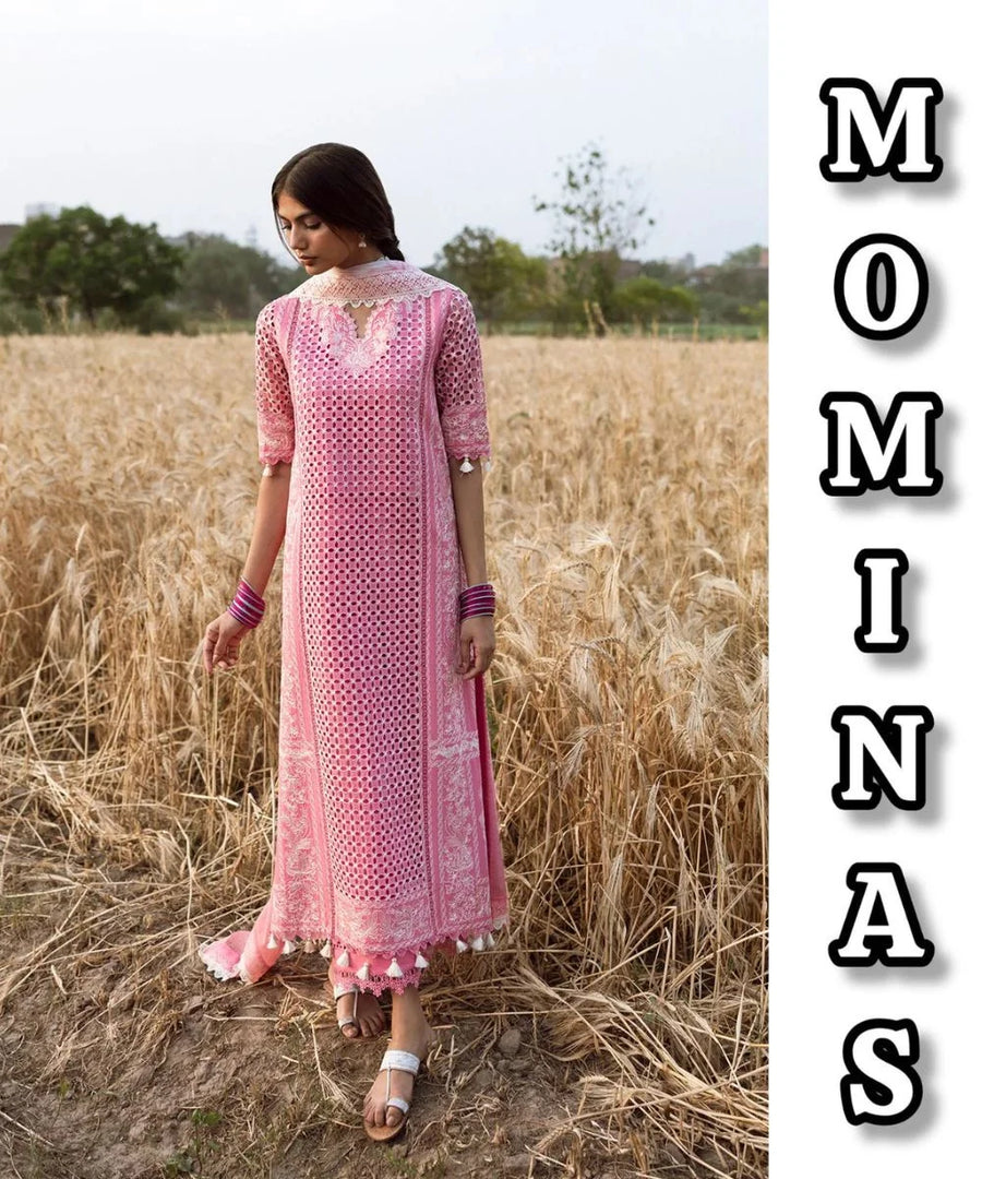 Khwaab Afrozeh Best Lawn with Chiffon Dupatta and Cotton Trouser MC – 018