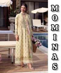 Maria.B 3 Piece Unstitched Embroidered Lawn Suit – MC – 020
