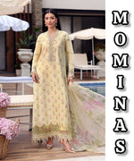 Maria.B 3 Piece Unstitched Embroidered Lawn Suit – MC – 020