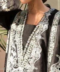 Rubab MC- 01 – Luxury Lawn 3PC Chikenkari heavy Embroidered Suit | Unstitched Summer Luxe