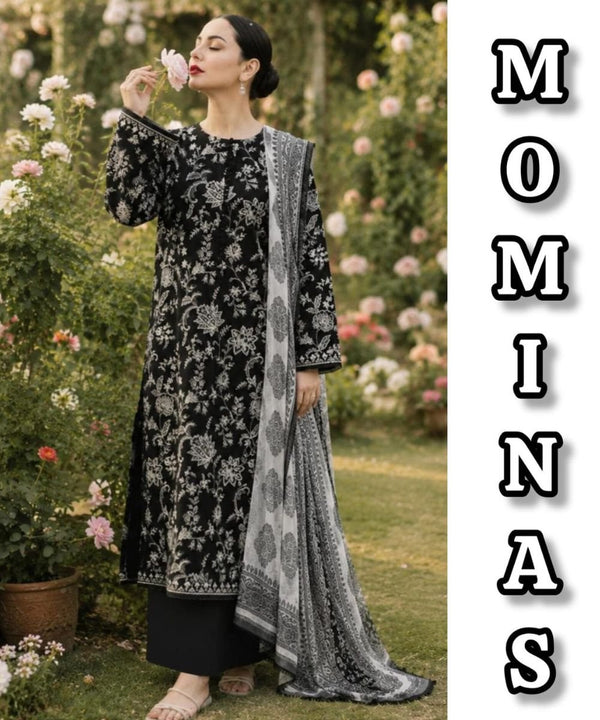 Grace MC – 07 – 3PC Embroidered Lawn Dress With Printed Munar Dupatta